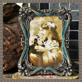 Ancient Green Gothic Photo Frame