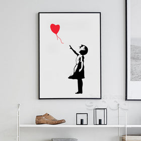 Ballon Girl Wall Frame