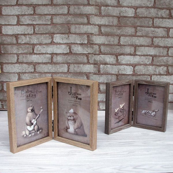 Vintage Retro Wooden Photo Frame
